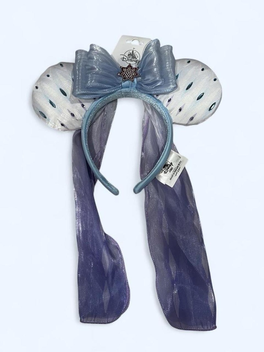 Disney Light Blue, Silver and Purple Elsa Ears Headband
